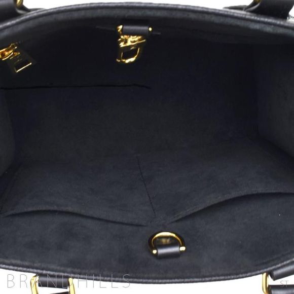 Louis Vuitton On The Go PM Handbag Emplant Noir Black - Picture 2 of 7